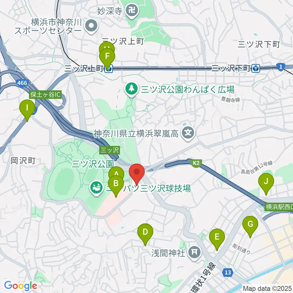 横浜市平沼記念体育館周辺のコンビニエンスストア一覧地図
