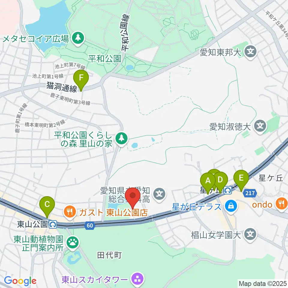 名古屋市千種スポーツセンター周辺のコンビニエンスストア一覧地図