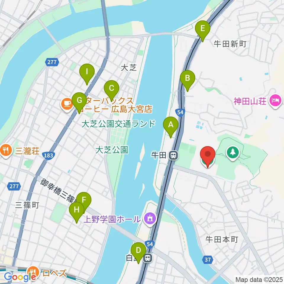 マエダハウジング東区スポーツセンター周辺のコンビニエンスストア一覧地図