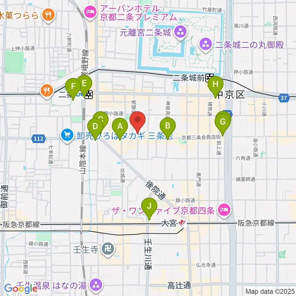 森ピアノ教室周辺のコンビニエンスストア一覧地図