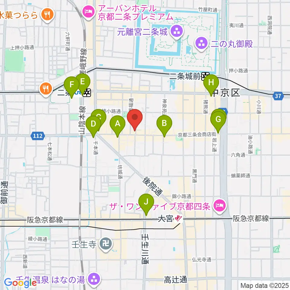 森ピアノ教室周辺のコンビニエンスストア一覧地図