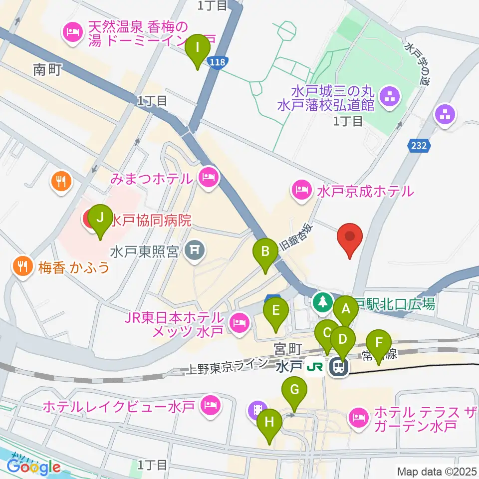 駿優教育会館大ホール周辺のコンビニエンスストア一覧地図