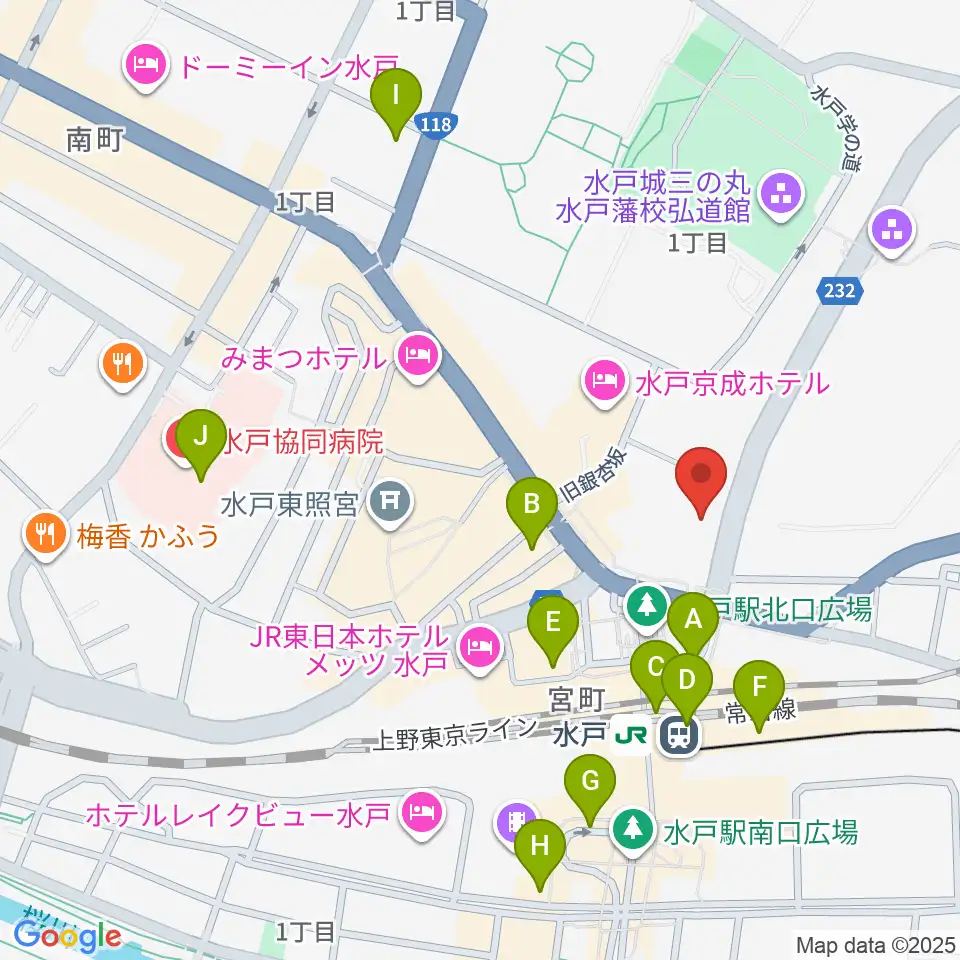 駿優教育会館大ホール周辺のコンビニエンスストア一覧地図