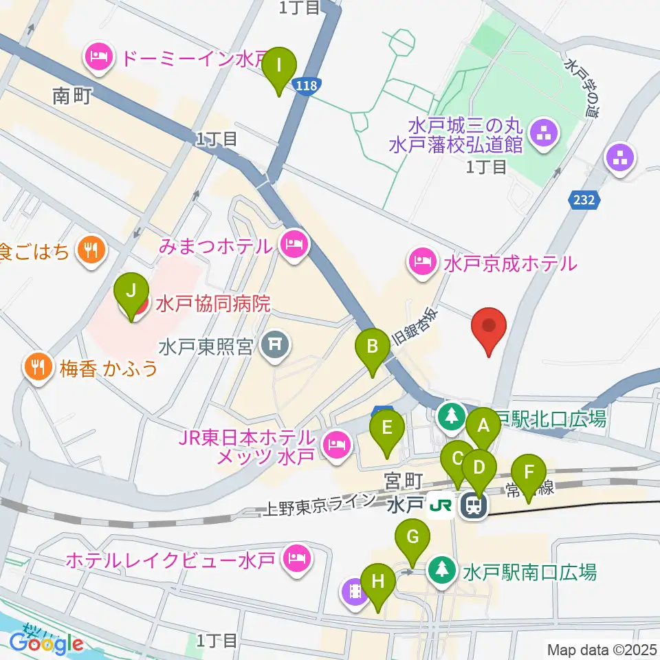 駿優教育会館大ホール周辺のコンビニエンスストア一覧地図