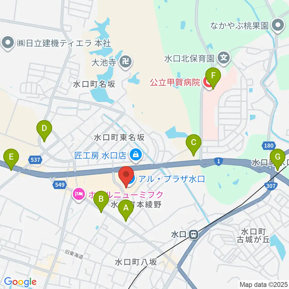 水口アレックスシネマ周辺のコンビニエンスストア一覧地図