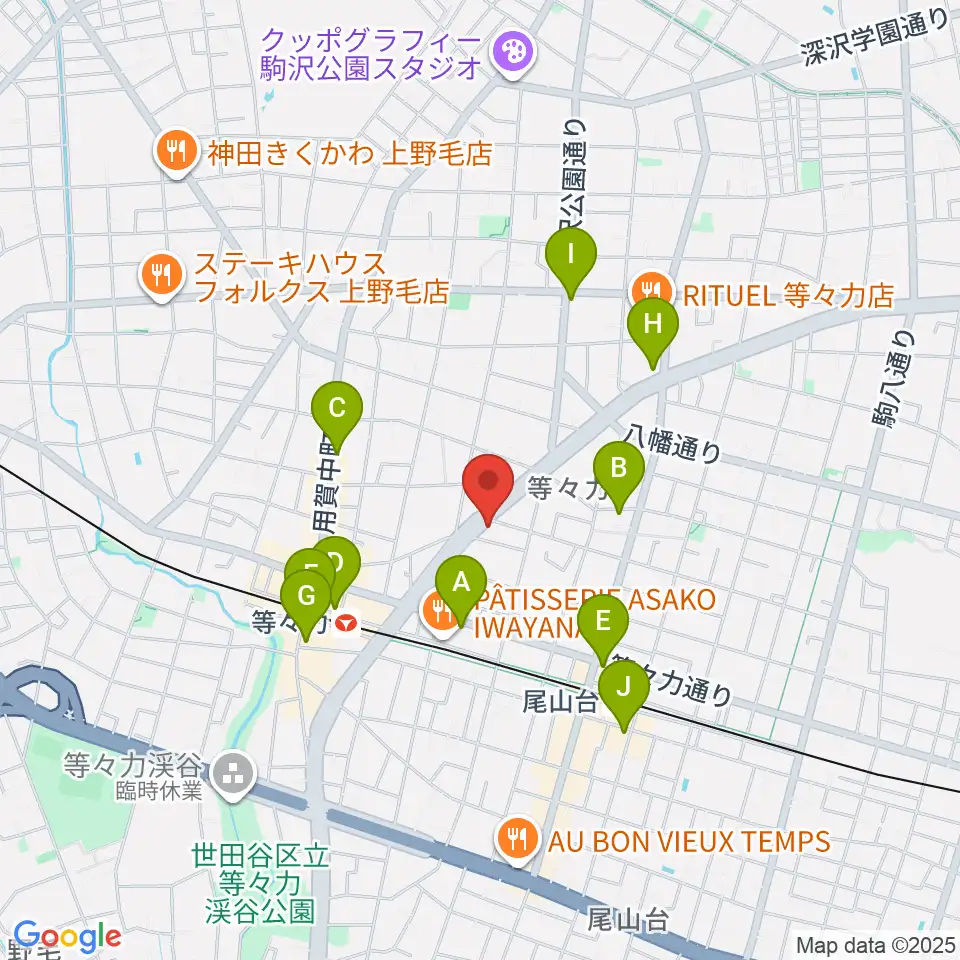 ベースショップ高崎周辺のコンビニエンスストア一覧地図