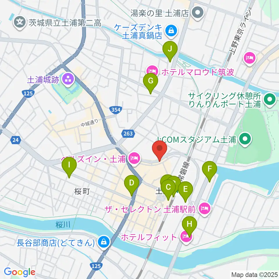 LINER NOTES周辺のコンビニエンスストア一覧地図