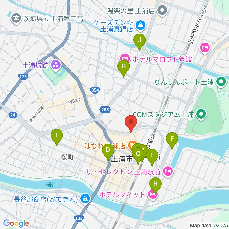 LINER NOTES周辺のコンビニエンスストア一覧地図