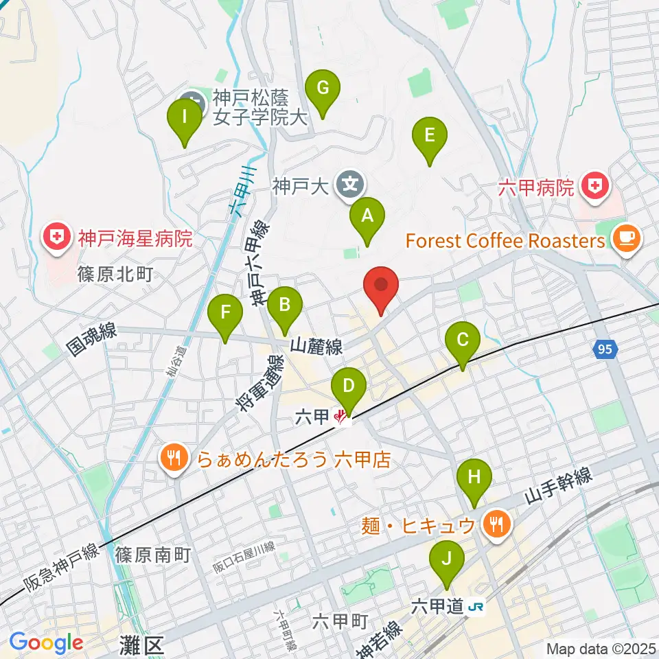 里夢 SATOM周辺のコンビニエンスストア一覧地図