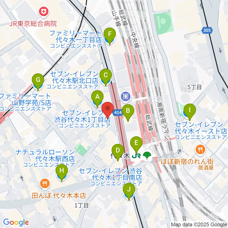 festina-lente music school周辺のコンビニエンスストア一覧地図