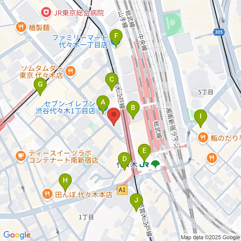 festina-lente music school周辺のコンビニエンスストア一覧地図