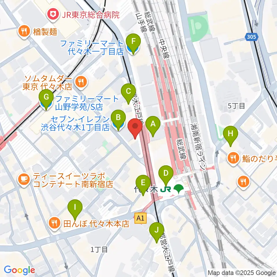 festina-lente music school周辺のコンビニエンスストア一覧地図