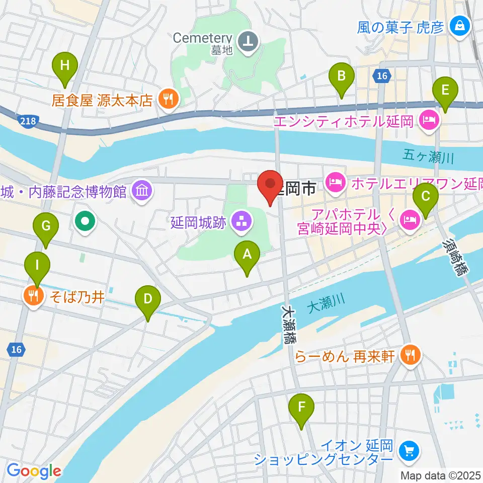 野口遵記念館周辺のコンビニエンスストア一覧地図