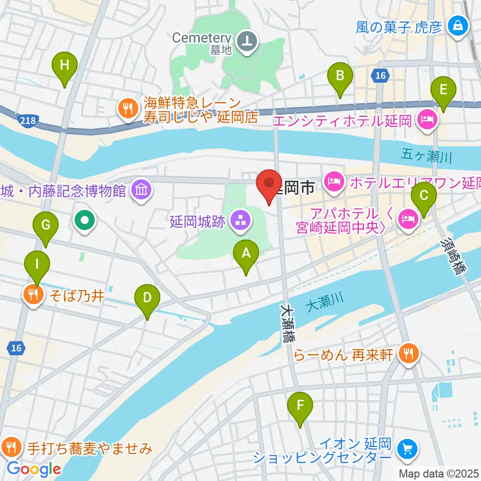野口遵記念館周辺のコンビニエンスストア一覧地図