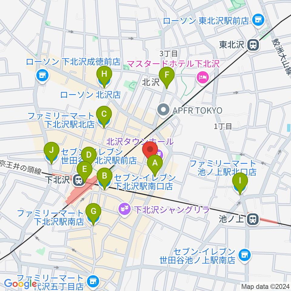 General Record Store周辺のコンビニエンスストア一覧地図