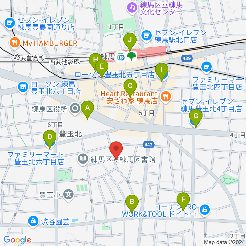 スタジオHappyBox周辺のコンビニエンスストア一覧地図