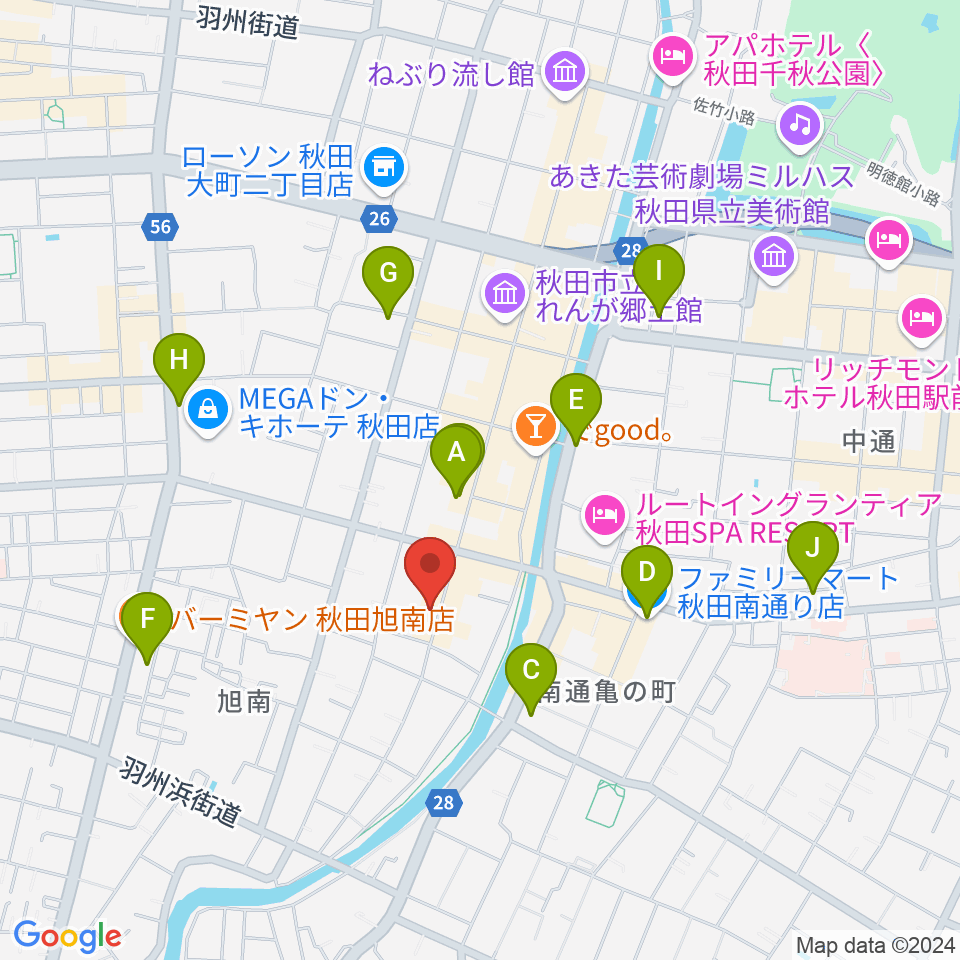 K-studio周辺のコンビニエンスストア一覧地図