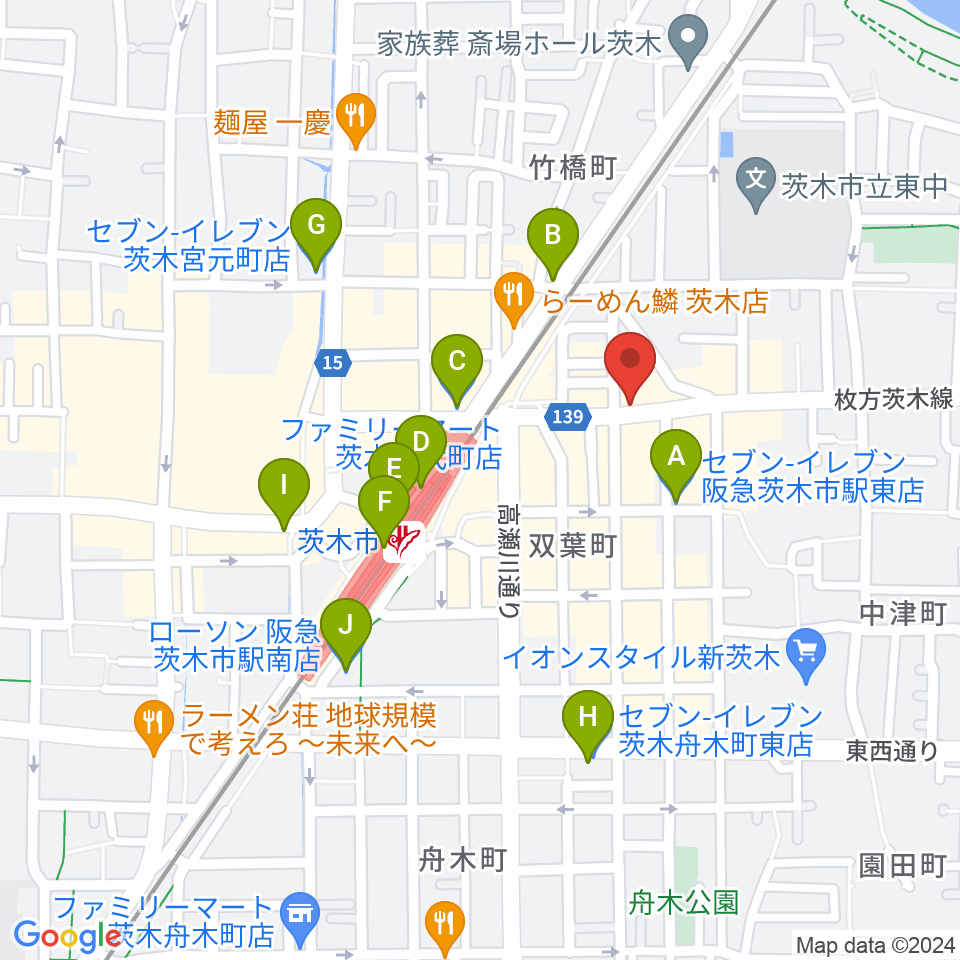 マリアナカフェ周辺のコンビニエンスストア一覧地図