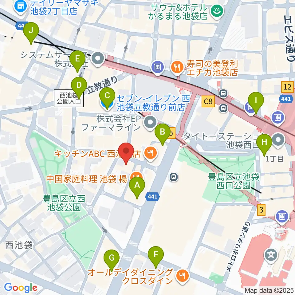 クワトロ弦楽器周辺のコンビニエンスストア一覧地図