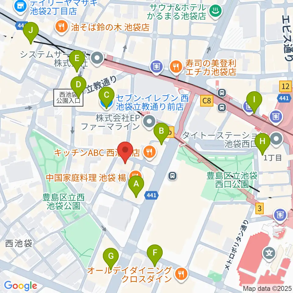 クワトロ弦楽器周辺のコンビニエンスストア一覧地図