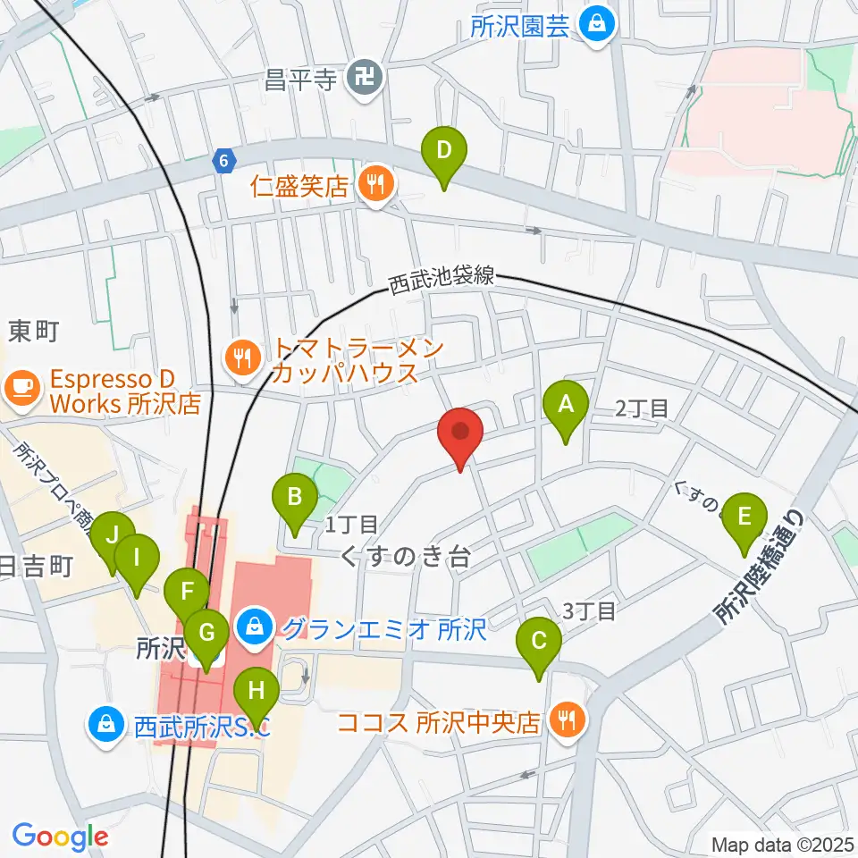 アミュージング・グレース周辺のコンビニエンスストア一覧地図
