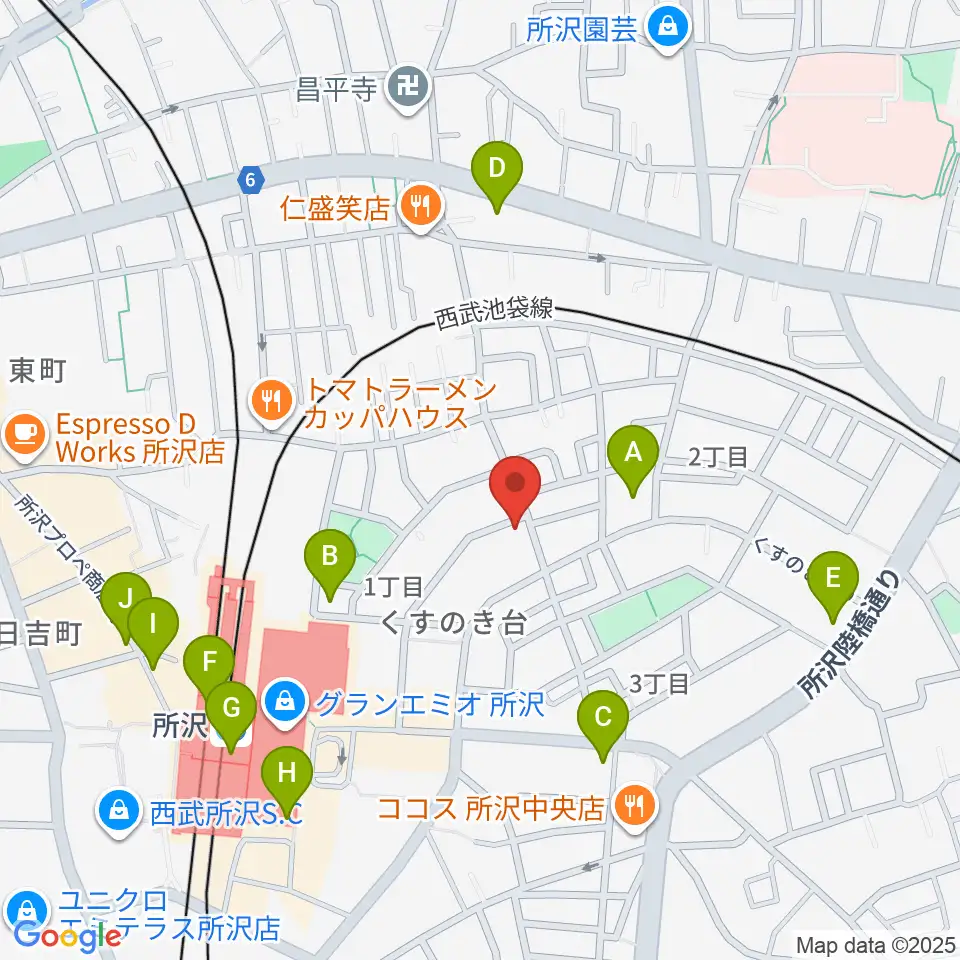 アミュージング・グレース周辺のコンビニエンスストア一覧地図