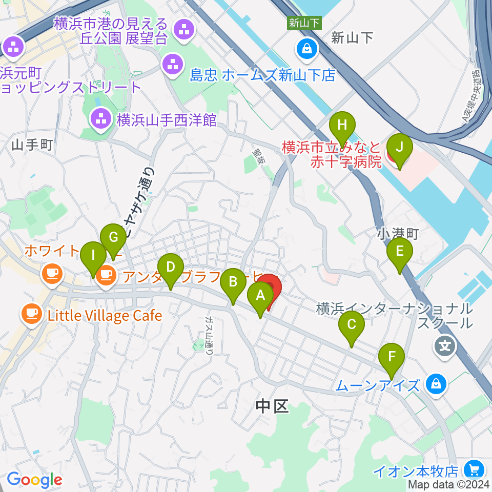 マリンFM周辺のコンビニエンスストア一覧地図