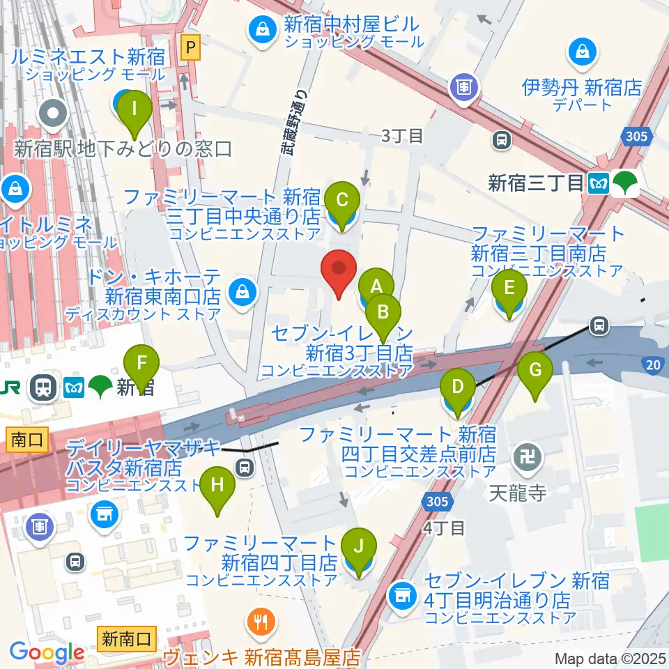 K’s cinema周辺のコンビニエンスストア一覧地図