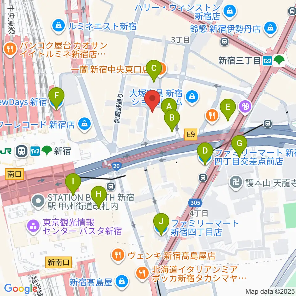 K’s cinema周辺のコンビニエンスストア一覧地図