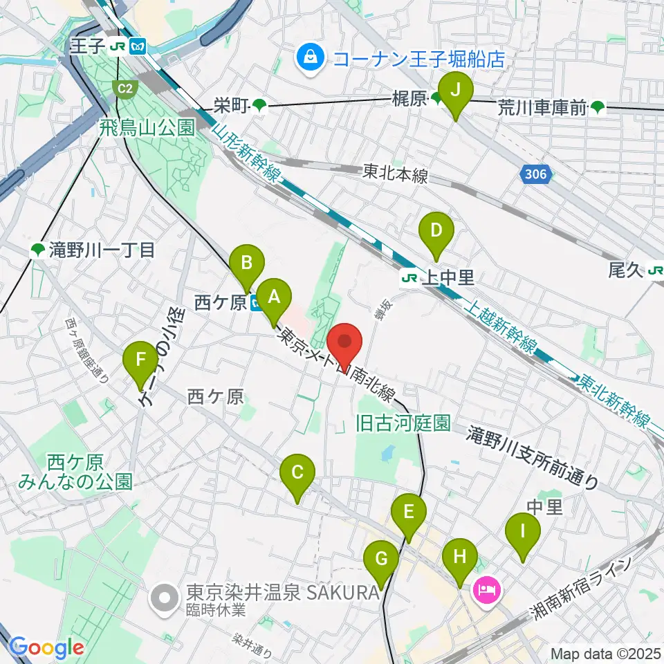 スタジオスカウト周辺のコンビニエンスストア一覧地図
