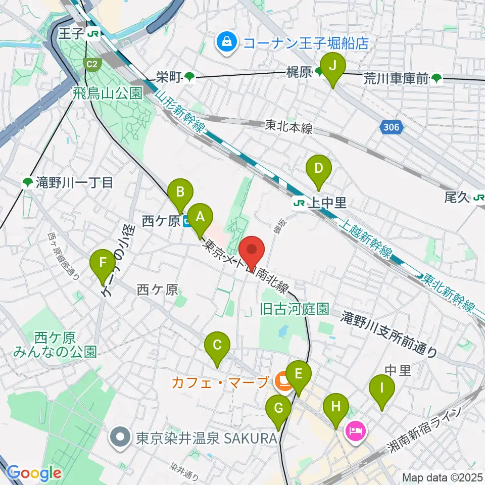 スタジオスカウト周辺のコンビニエンスストア一覧地図