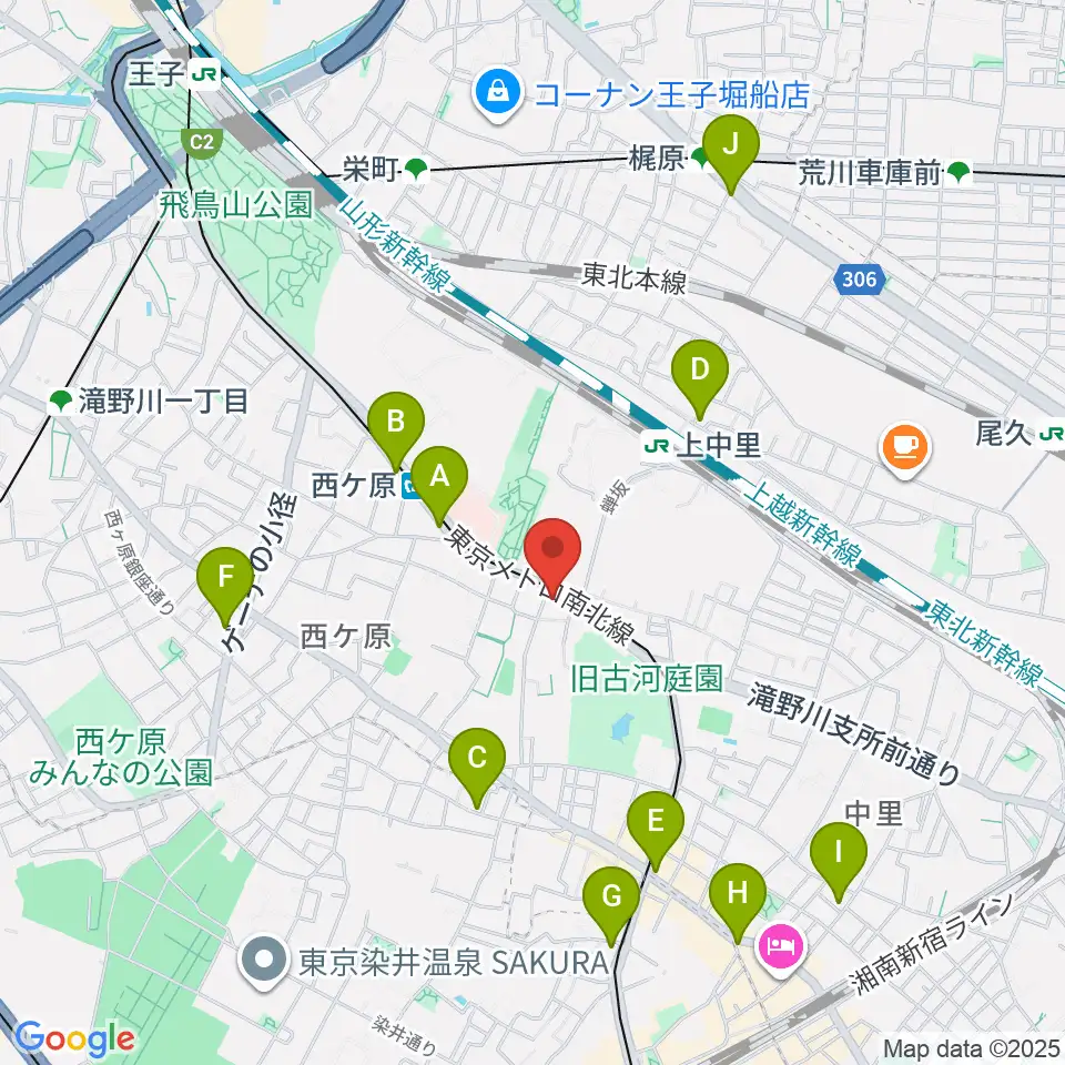 スタジオスカウト周辺のコンビニエンスストア一覧地図