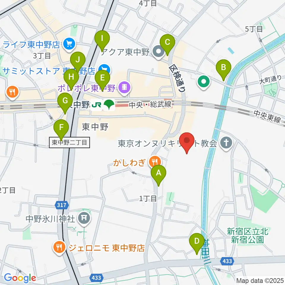 山本ミュージック・コーナー周辺のコンビニエンスストア一覧地図