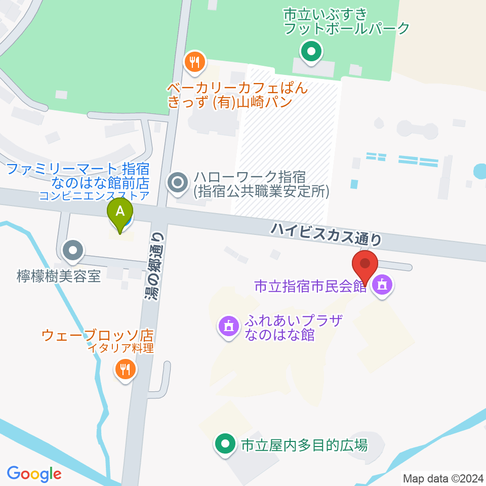 指宿市民会館周辺のコンビニエンスストア一覧地図