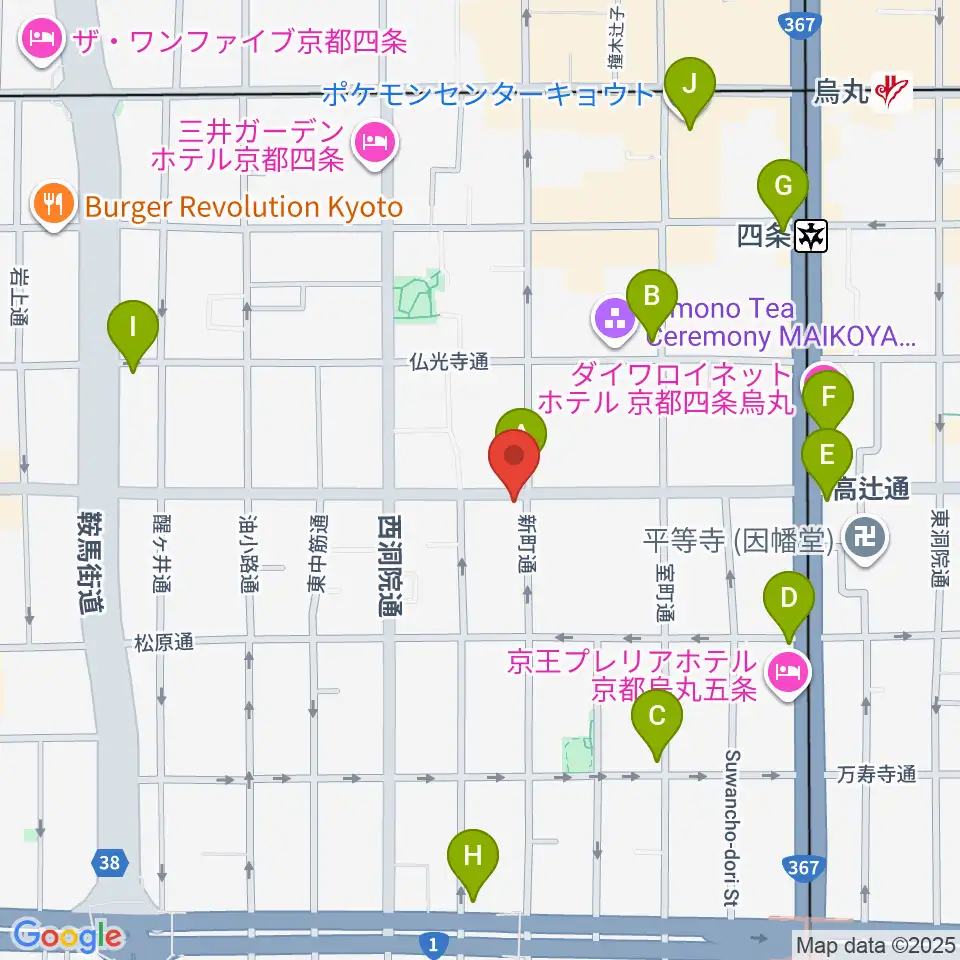 ティーステップ周辺のコンビニエンスストア一覧地図