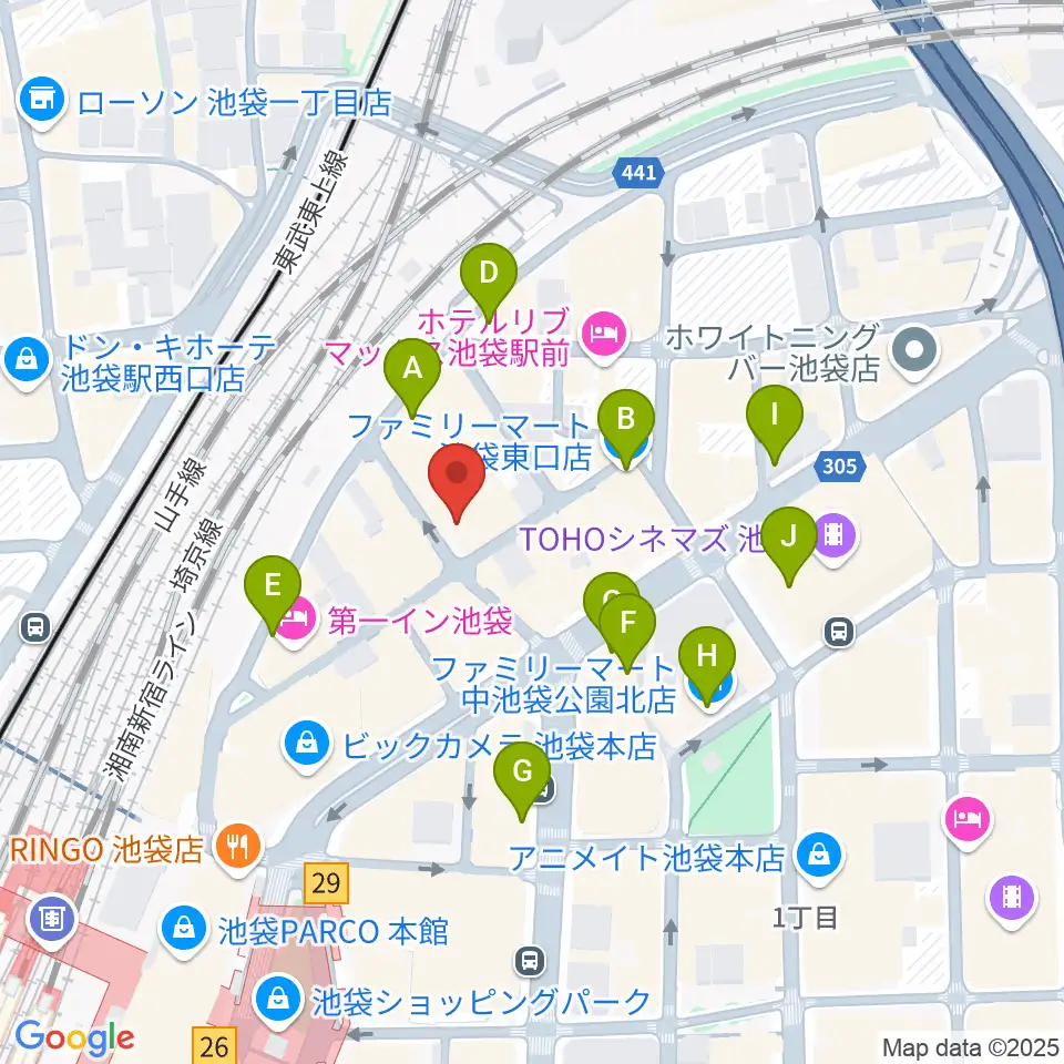 新文芸坐周辺のコンビニエンスストア一覧地図