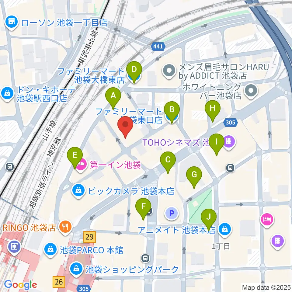 新文芸坐周辺のコンビニエンスストア一覧地図