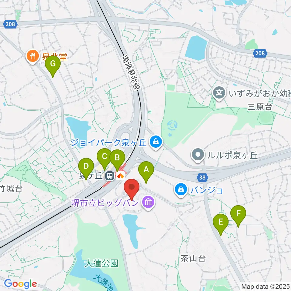 ビッグ・アイ 国際障害者交流センター周辺のコンビニエンスストア一覧地図