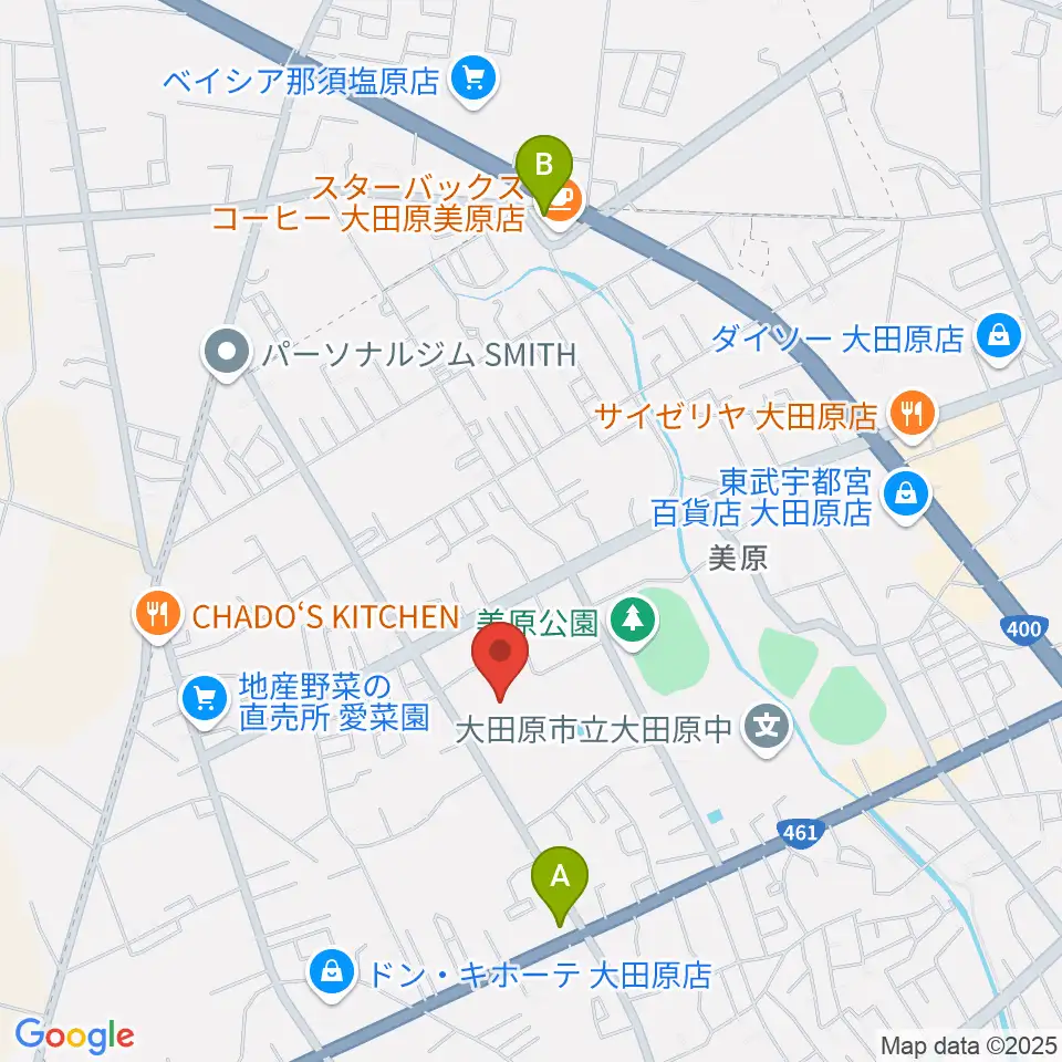 栃木県立県北体育館周辺のコンビニエンスストア一覧地図