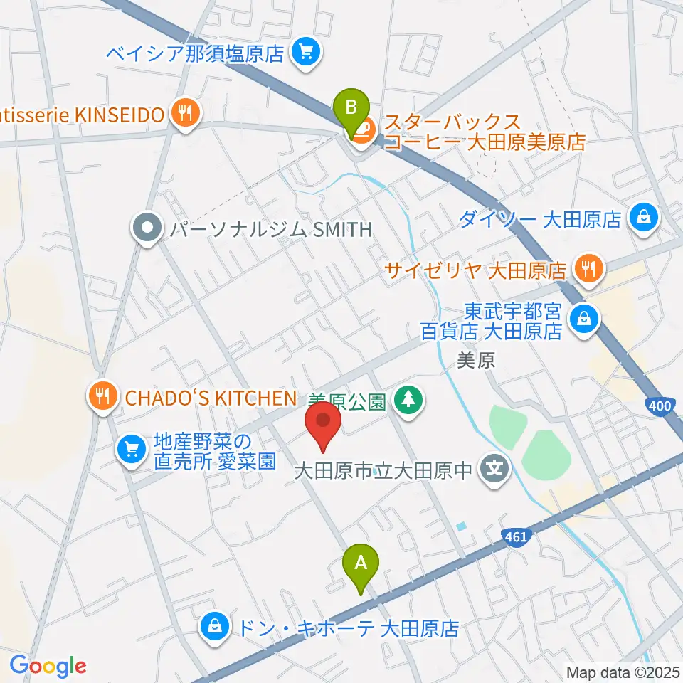 栃木県立県北体育館周辺のコンビニエンスストア一覧地図