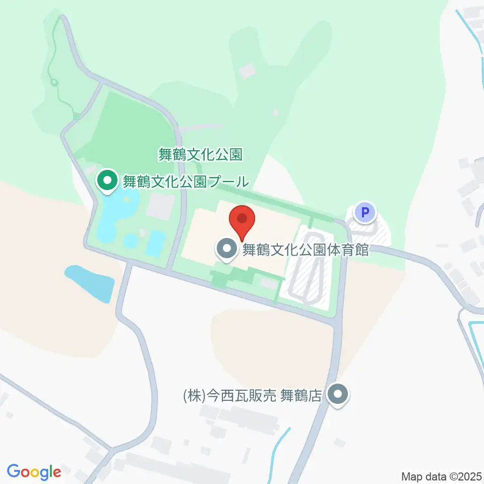 舞鶴文化公園体育館周辺のコンビニエンスストア一覧地図