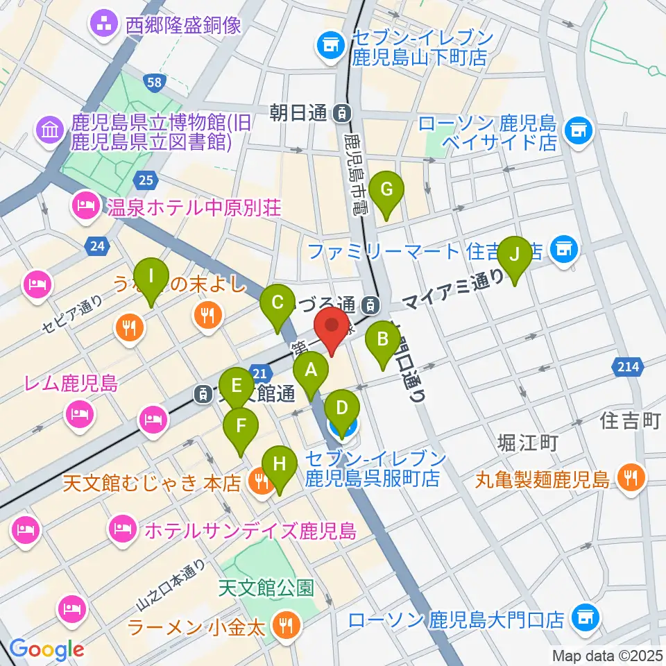 ガーデンズシネマ周辺のコンビニエンスストア一覧地図