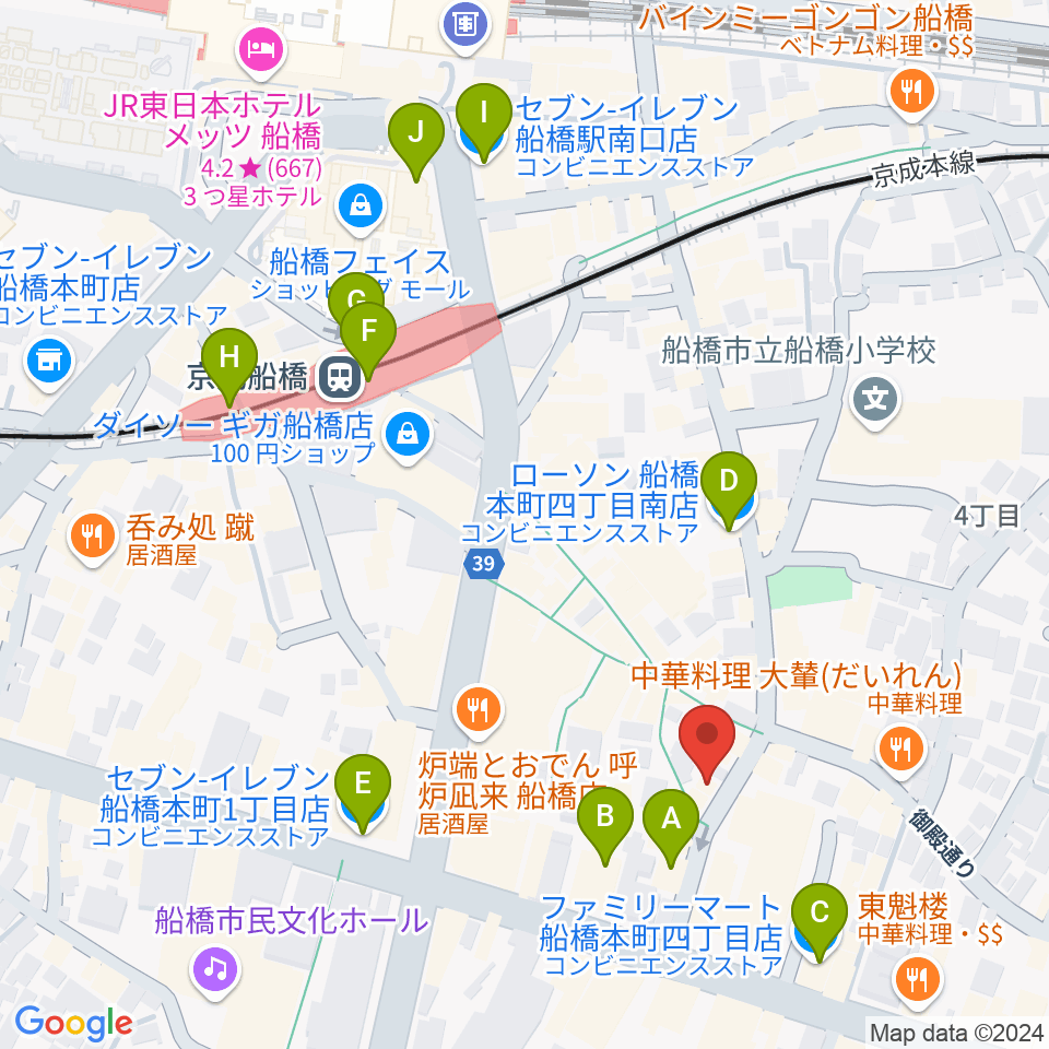 コクリコットフォルテ周辺のコンビニエンスストア一覧地図