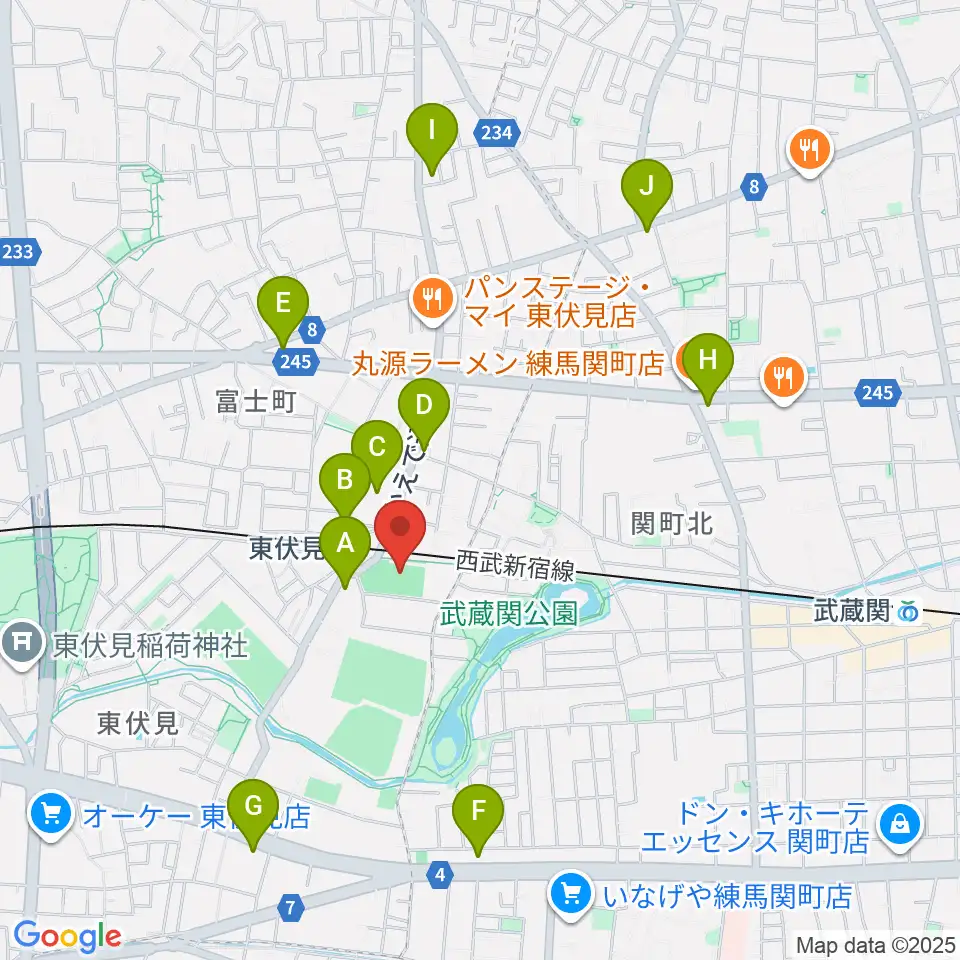 ダイドードリンコアイスアリーナ周辺のコンビニエンスストア一覧地図