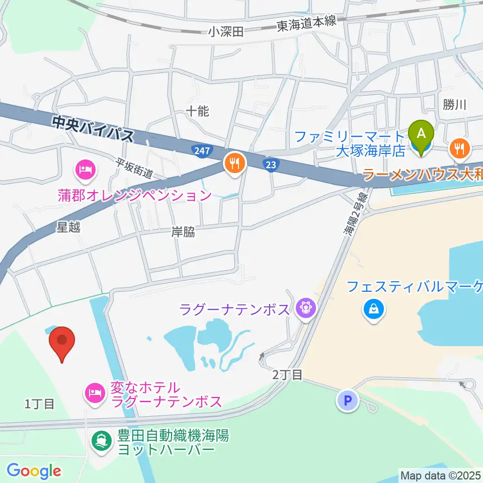 ラグーナテンボス アートシアター周辺のコンビニエンスストア一覧地図