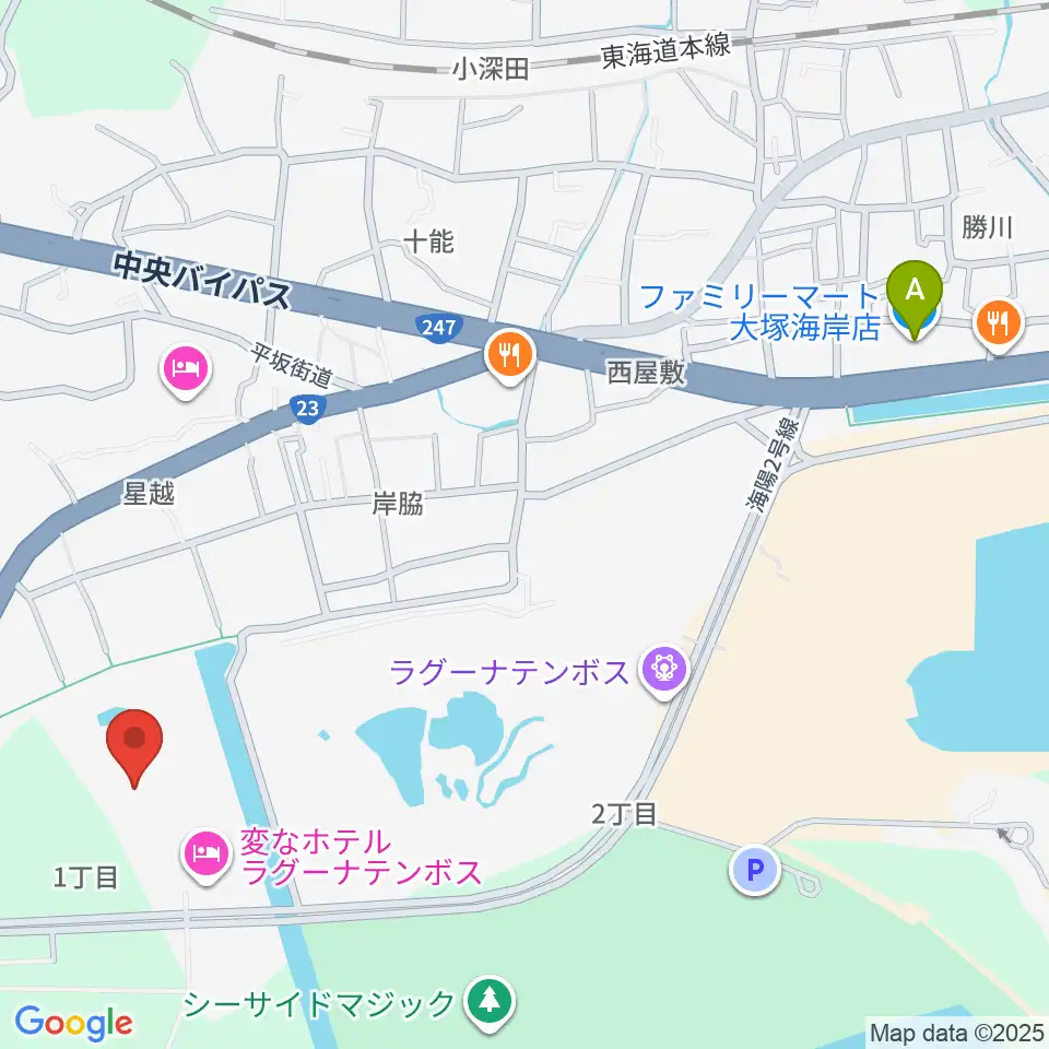 ラグーナテンボス アートシアター周辺のコンビニエンスストア一覧地図