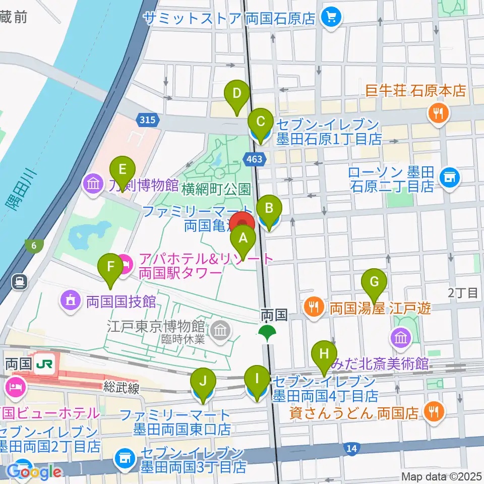 KFCホール周辺のコンビニエンスストア一覧地図