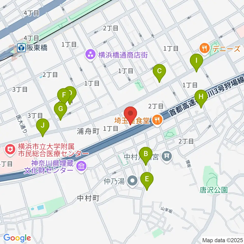 三吉演芸場周辺のコンビニエンスストア一覧地図