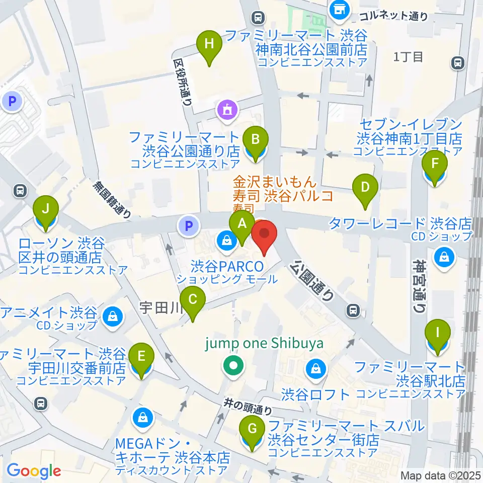 ホワイトシネクイント周辺のコンビニエンスストア一覧地図