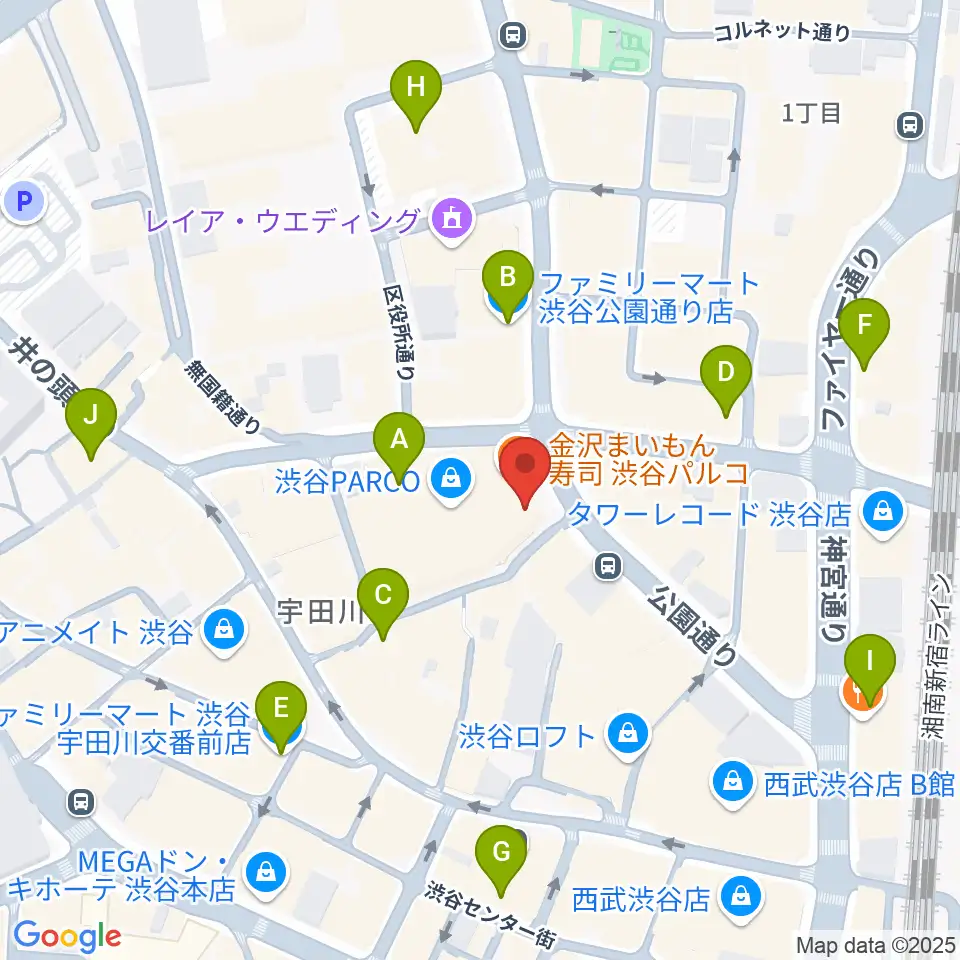ホワイトシネクイント周辺のコンビニエンスストア一覧地図